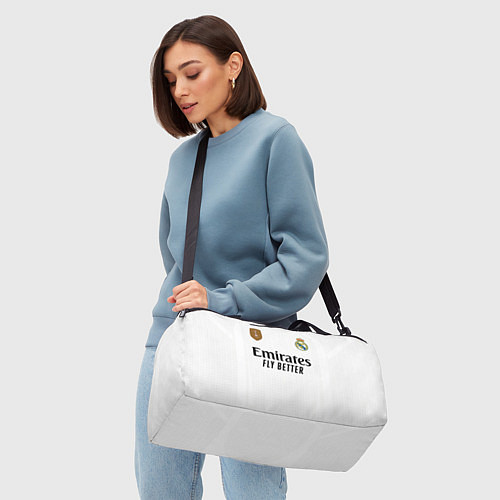 Спортивная сумка ФК Реал Мадрид форма 24-25 домашняя / 3D-принт – фото 4