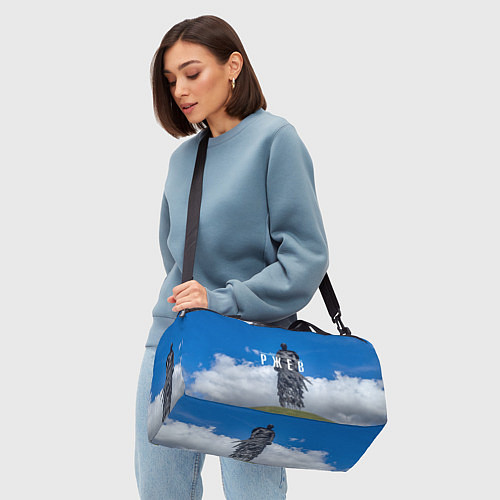 Спортивная сумка Ржевский мемориал Советскому Солдату / 3D-принт – фото 4