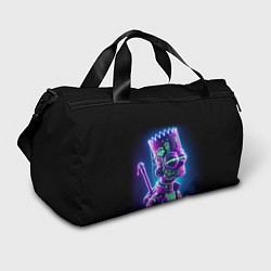 Сумки спортивные Bart Simpson cyber ninja - neon glow, цвет: 3D-принт