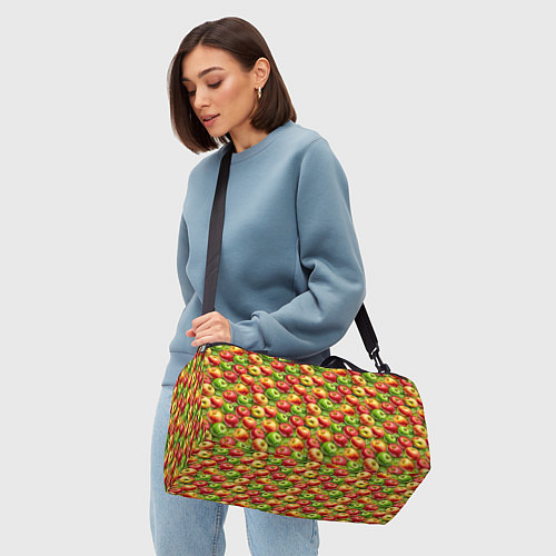 Спортивная сумка Ароматные сочные яблоки / 3D-принт – фото 4