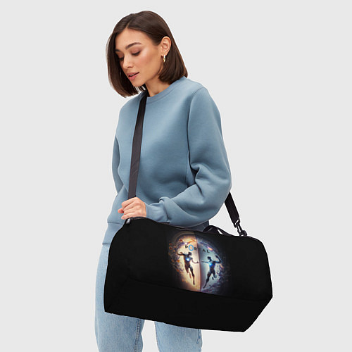 Спортивная сумка Люди в портале / 3D-принт – фото 4
