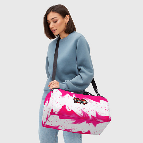 Спортивная сумка Tekken neon flame / 3D-принт – фото 4