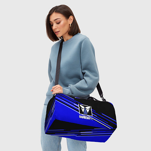 Спортивная сумка Rainbow six geometry steel / 3D-принт – фото 4