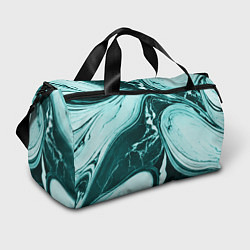 Спортивная сумка Бирюзовый мрамор