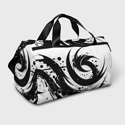 Спортивная сумка Ai art black and white abstraction