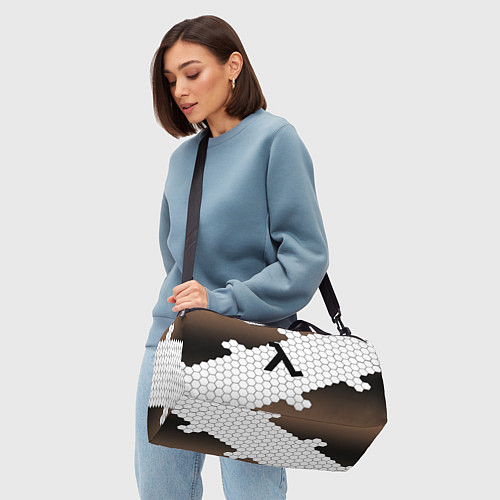 Спортивная сумка Half life соты / 3D-принт – фото 4