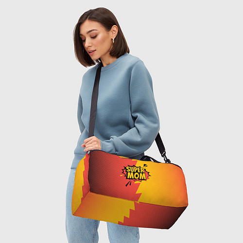 Спортивная сумка Super mom - superhero / 3D-принт – фото 4