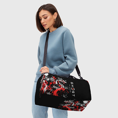 Спортивная сумка Ghost of Tsushima - snowflakesv / 3D-принт – фото 4