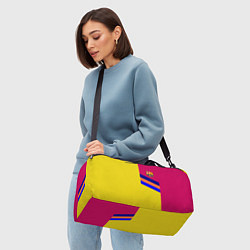 Сумки спортивные Барселона фк клуб геометрия, цвет: 3D-принт — фото 2