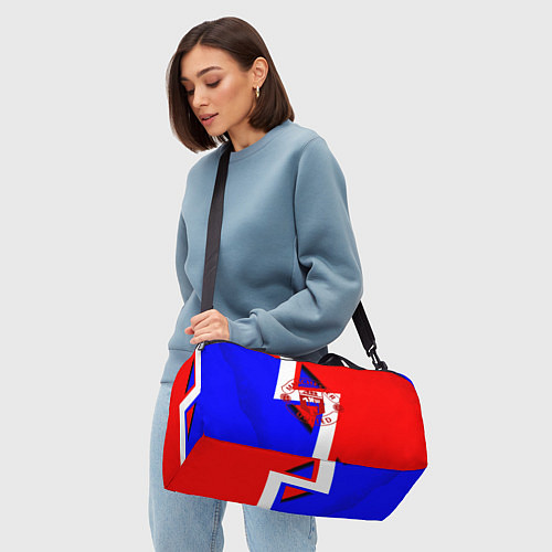 Спортивная сумка Манчестер юнайтед геомтерия / 3D-принт – фото 4