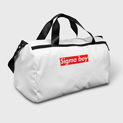 Сумки спортивные A real sigma boy merch meme надпись из песни в тик, цвет: 3D-принт