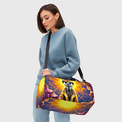 Спортивная сумка Сурикат в яркиз лучах солнца / 3D-принт – фото 4