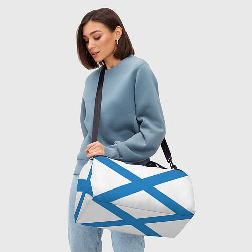 Спортивная сумка Военно-морской флот: Андреевский флаг / 3D-принт – фото 4