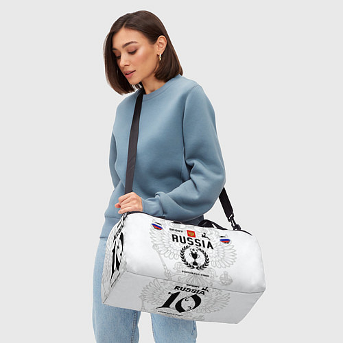Спортивная сумка Футбольная форма Россия с номером 10 / 3D-принт – фото 4