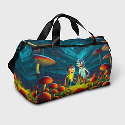 Спортивная сумка Rick and Morty on the fly agaric planet
