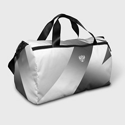 Спортивная сумка Герб России серый градиент