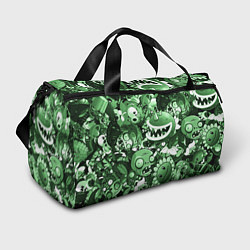 Спортивная сумка Растения против зомби в зеленом цвете