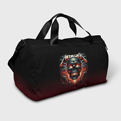 Сумки спортивные Metallica - fire skull, цвет: 3D-принт