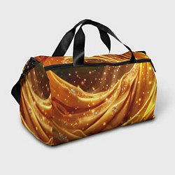 Спортивная сумка Золотая ткань с блестками