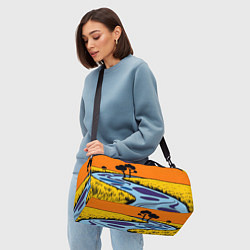 Сумки спортивные Пейзаж с фантастической природой, цвет: 3D-принт — фото 2