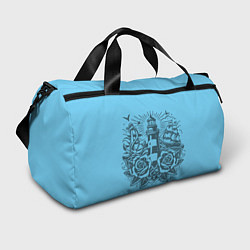 Спортивная сумка Маяк с розами и кораблем