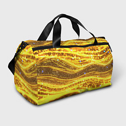 Спортивная сумка Золотые блестящие волны