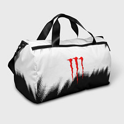 Спортивная сумка Monster energy чёрно белые краски