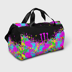 Сумки спортивные Monster energy краски неоновые, цвет: 3D-принт