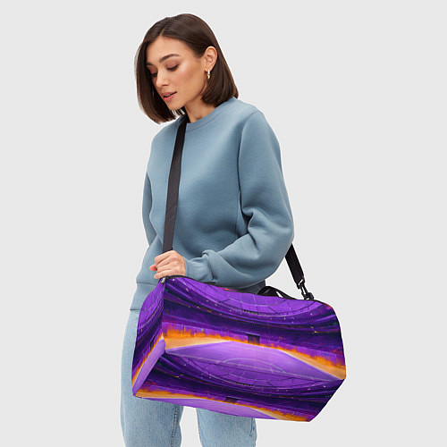 Спортивная сумка Фиолетовый стадион / 3D-принт – фото 4