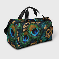 Спортивная сумка Узоры и перья павлина