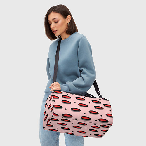 Спортивная сумка Круги маркер - паттерн / 3D-принт – фото 4