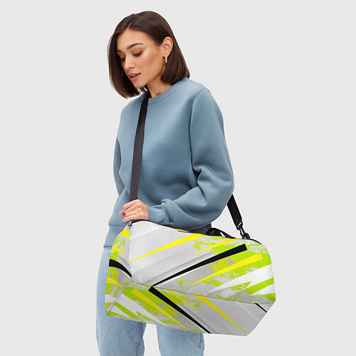 Спортивная сумка Color white light green / 3D-принт – фото 4