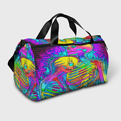 Спортивная сумка Черепа неоновые краски