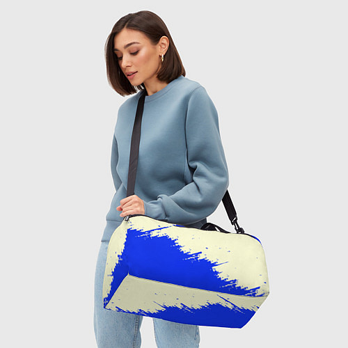 Спортивная сумка Color blue white / 3D-принт – фото 4