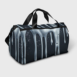 Спортивная сумка Белая объемная слизь текстура