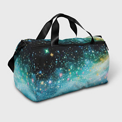 Спортивная сумка Бирюзовые блестки фон
