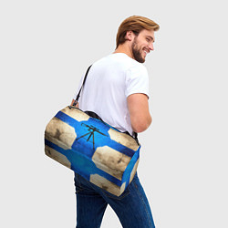Сумки спортивные Стендовая спортивная стрельба на синем, цвет: 3D-принт — фото 2