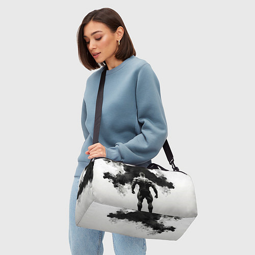 Спортивная сумка Бодибилдер и черный дым / 3D-принт – фото 4