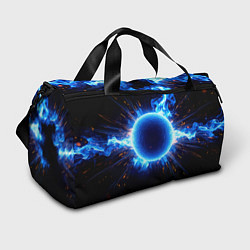 Спортивная сумка Ядро для талкания в синем пламени