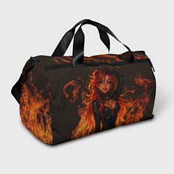 Сумки спортивные Горячая пиро архонт Мавуика - Genshin Impact, цвет: 3D-принт