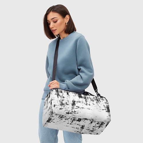 Спортивная сумка Color black and white / 3D-принт – фото 4