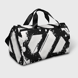 Сумки спортивные Color black white, цвет: 3D-принт