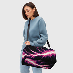 Сумки спортивные Lightning pink, цвет: 3D-принт — фото 2