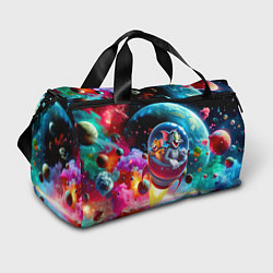 Спортивная сумка Том и Джерри летят в ракете - нейроарт