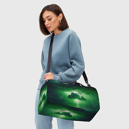 Спортивная сумка Зелёный гром / 3D-принт – фото 4