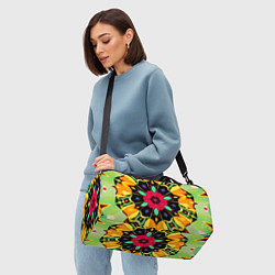 Сумки спортивные Салатовый калейдоскоп, цвет: 3D-принт — фото 2