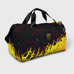 Сумки спортивные Monster energy абстрактные краски, цвет: 3D-принт