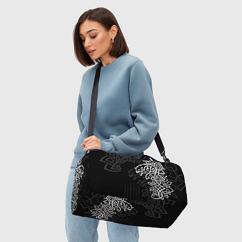 Спортивная сумка Волки верные спутники Одина / 3D-принт – фото 4