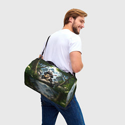 Сумки спортивные Панда играет на гитаре в лесу, цвет: 3D-принт — фото 2