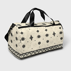 Сумки спортивные Африканские примитивные узоры, цвет: 3D-принт